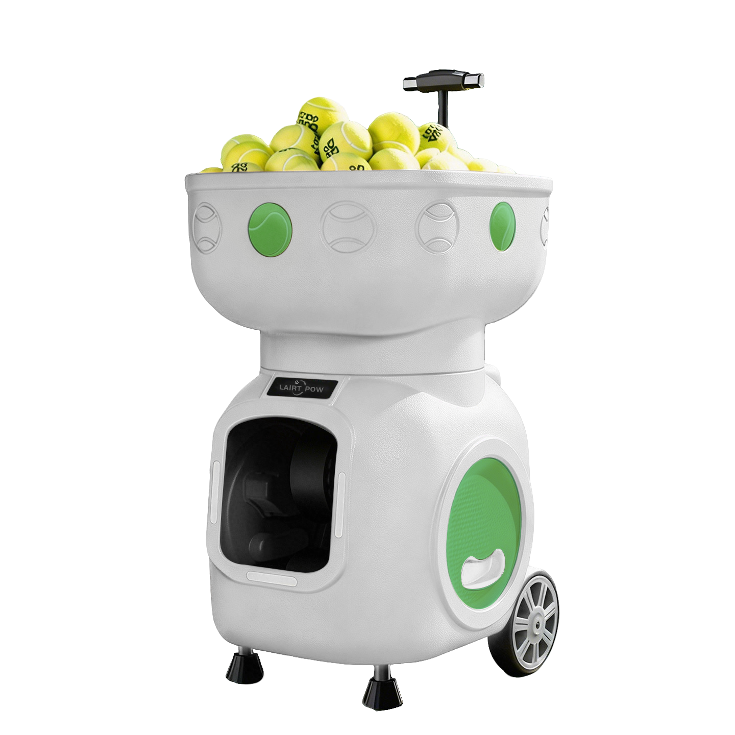 Lairtpow LT3 Tennis ball Machine ควบคุมผ่านแอปพลิเคชันและรีโมท 120ลูก+ พร้อมแบตเตอรี่ในตัว 12000mAh สำหรับเล่นเทนนิส