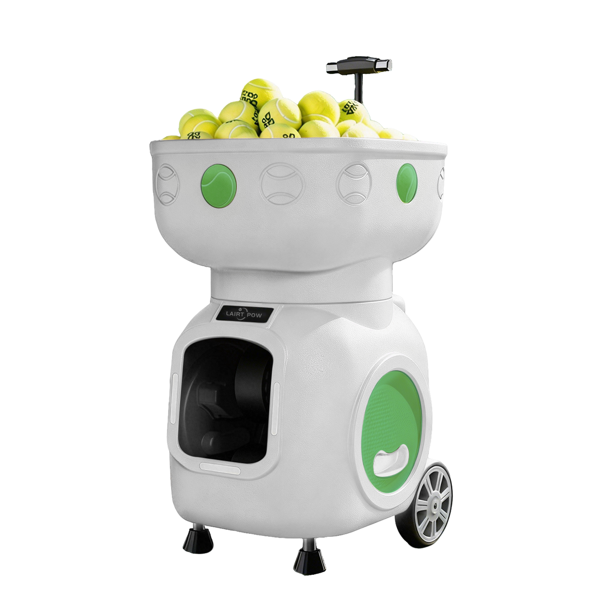 Lairtpow LT3 Tennis ball Machine ควบคุมผ่านแอปพลิเคชันและรีโมท 120ลูก+ พร้อมแบตเตอรี่ในตัว 12000mAh สำหรับเล่นเทนนิส