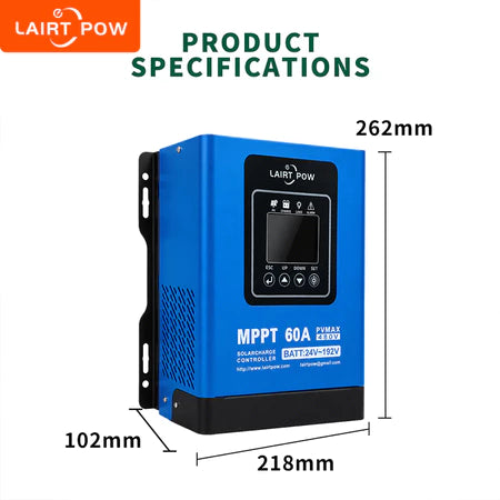 Pengontrol Solar MPPT Smart LAIRTPOW Tegangan Tinggi, Pengisi Daya Surya dapat dikontrol dari jarak jauh melalui wifi, menerima daya dari panel surya hingga 480V