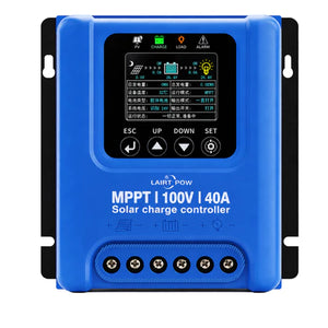 【Garansi 1 Tahun】LAIRTPOW JM4024 DC-DC 40A MPPT Solar Controller Pengisi Daya Surya 12V/24V OTOMATIS PV 100V Maks