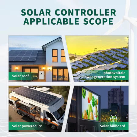 Pengontrol Solar MPPT Smart LAIRTPOW Tegangan Tinggi, Pengisi Daya Surya dapat dikontrol dari jarak jauh melalui wifi, menerima daya dari panel surya hingga 480V