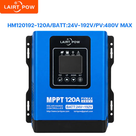 Pengontrol Solar MPPT Smart LAIRTPOW Tegangan Tinggi, Pengisi Daya Surya dapat dikontrol dari jarak jauh melalui wifi, menerima daya dari panel surya hingga 480V