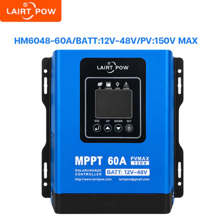 Pengontrol Solar MPPT Smart LAIRTPOW Tegangan Tinggi, Pengisi Daya Surya dapat dikontrol dari jarak jauh melalui wifi, menerima daya dari panel surya hingga 480V