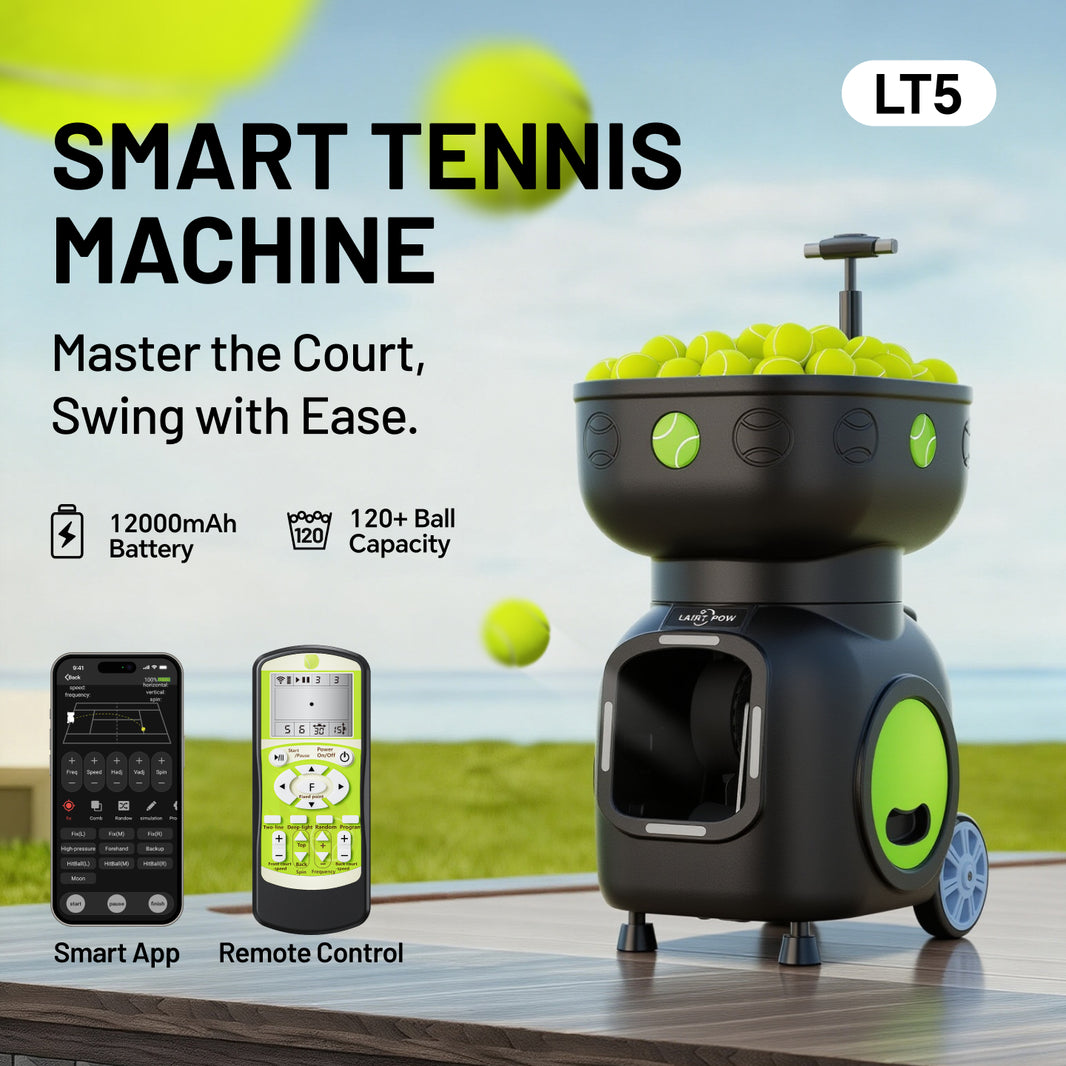 LAIRTPOW L-T5 Smart Tennis Ball Serving Machine Mesin Servis Bola Tenis Cerdas Kontrol Aplikasi/Jarak Jauh