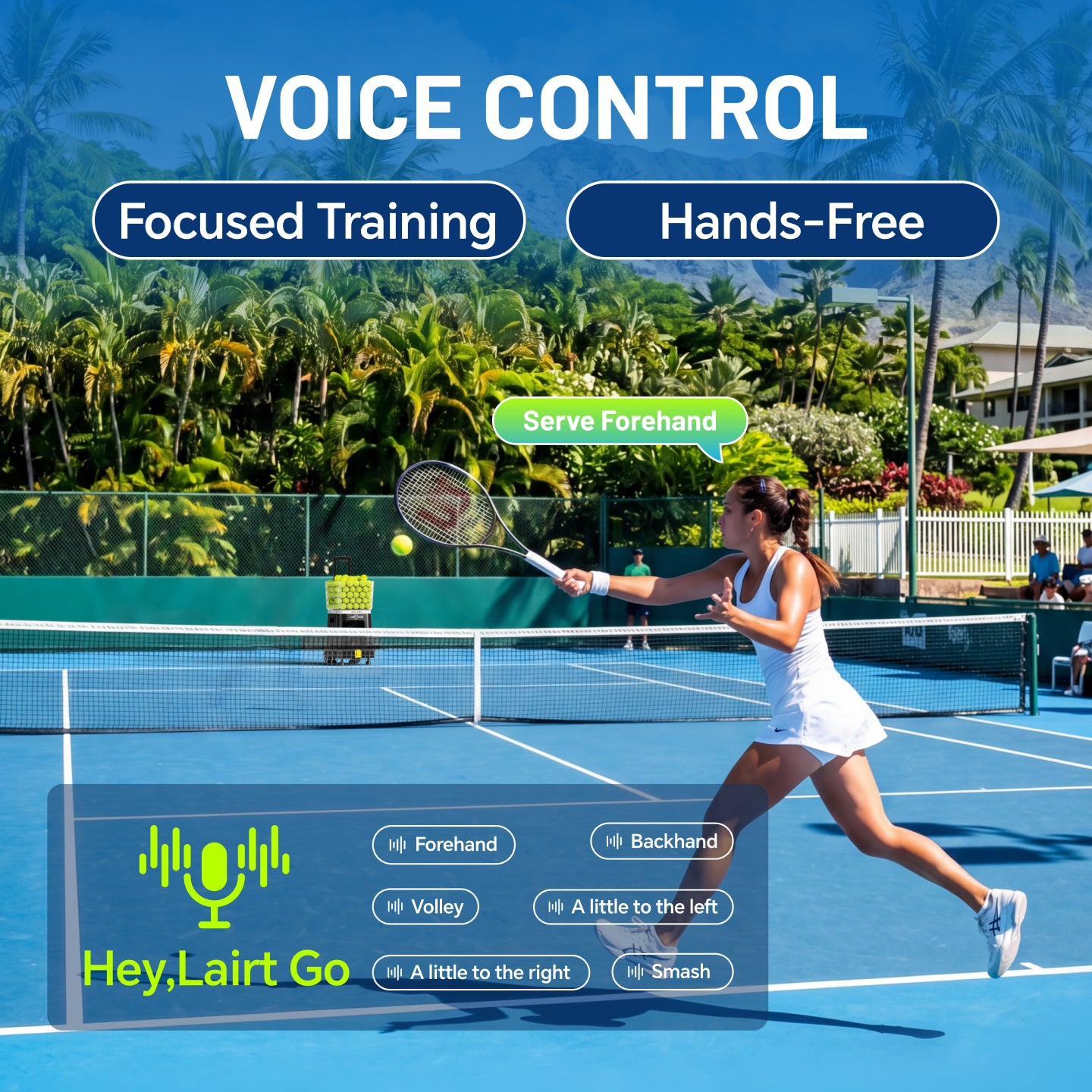 【พรีออเดอร์】LAIRTPOW  LT7Pro  Tennis Ball Machine Tennis Ball Launcher With App/AI Control