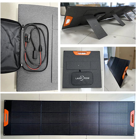[Ready Stock] LAIRTPOW ZXY-T250W/200W Portable Solar Panel 200W untuk Bluetti/Jackery/E-F/Uapow/DJI/Segway, dll.