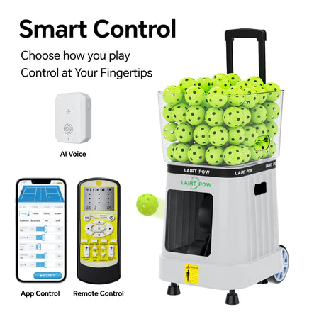 LAIRTPOW LP6 Professional AI Pickleball Machine ความจุ 100 ลูก ควบคุมผ่านแอปเสียง AI และรีโมท