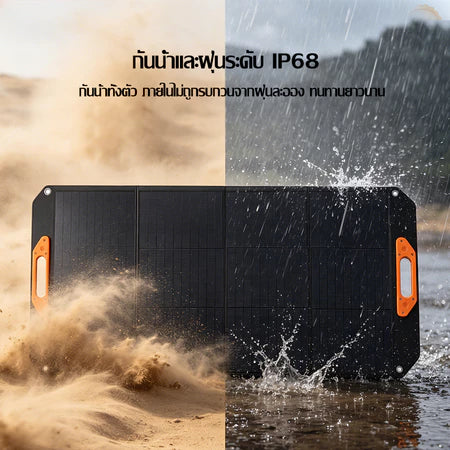 【baru】Panel Surya Portabel LAIRTPOW LT-BC 100W/200W Mendukung Tegangan Kerja untuk Bluetti EcoFlow Jackery Segway
