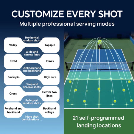 LAIRTPOW LP6 Professional AI Pickleball Machine ความจุ 100 ลูก ควบคุมผ่านแอปเสียง AI และรีโมท